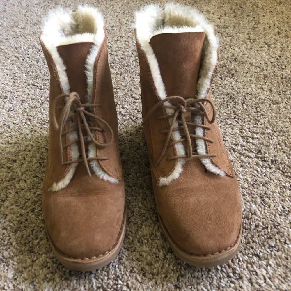 Lace up ugg boots
